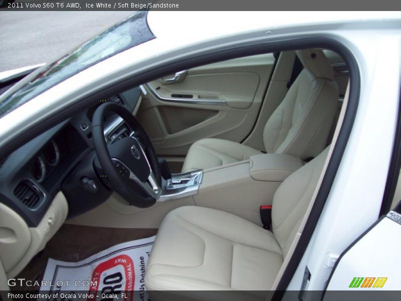 2011 S60 T6 AWD Soft Beige/Sandstone Interior