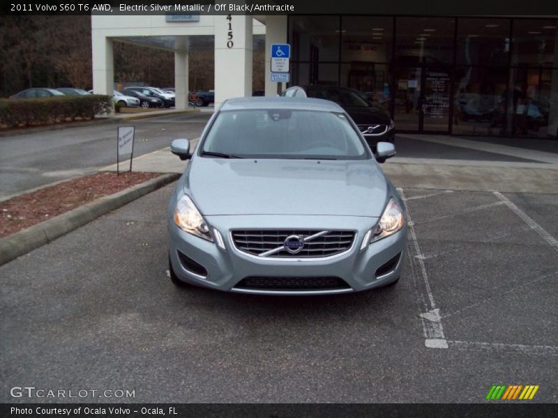 Electric Silver Metallic / Off Black/Anthracite 2011 Volvo S60 T6 AWD