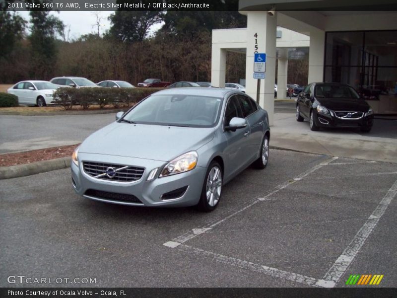 Electric Silver Metallic / Off Black/Anthracite 2011 Volvo S60 T6 AWD