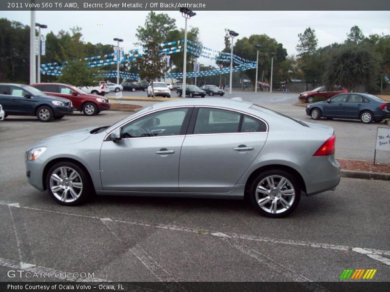 Electric Silver Metallic / Off Black/Anthracite 2011 Volvo S60 T6 AWD