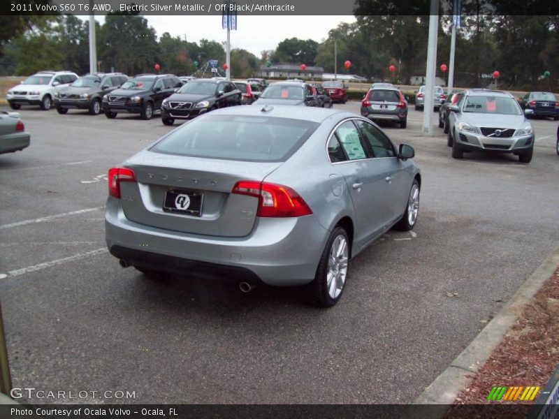 Electric Silver Metallic / Off Black/Anthracite 2011 Volvo S60 T6 AWD