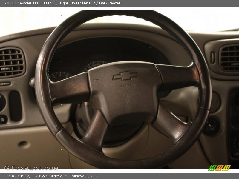 Light Pewter Metallic / Dark Pewter 2002 Chevrolet TrailBlazer LT