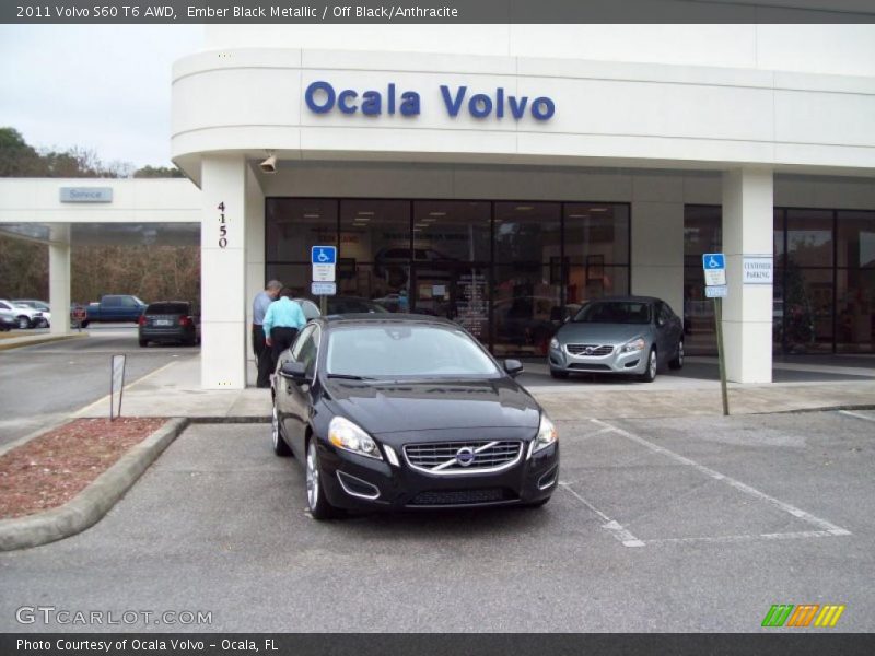 Ember Black Metallic / Off Black/Anthracite 2011 Volvo S60 T6 AWD