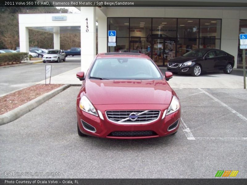 Flamenco Red Metallic / Soft Beige/Sandstone 2011 Volvo S60 T6 AWD