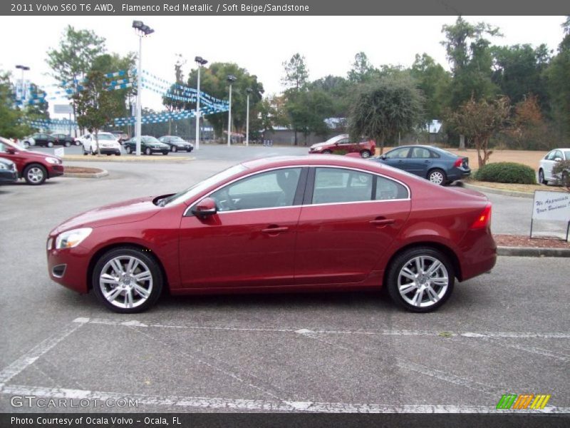 Flamenco Red Metallic / Soft Beige/Sandstone 2011 Volvo S60 T6 AWD