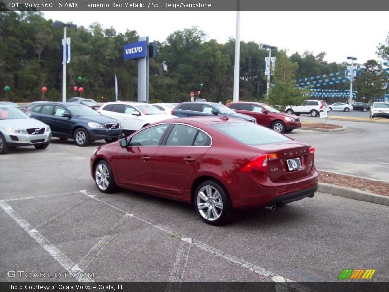 Flamenco Red Metallic / Soft Beige/Sandstone 2011 Volvo S60 T6 AWD