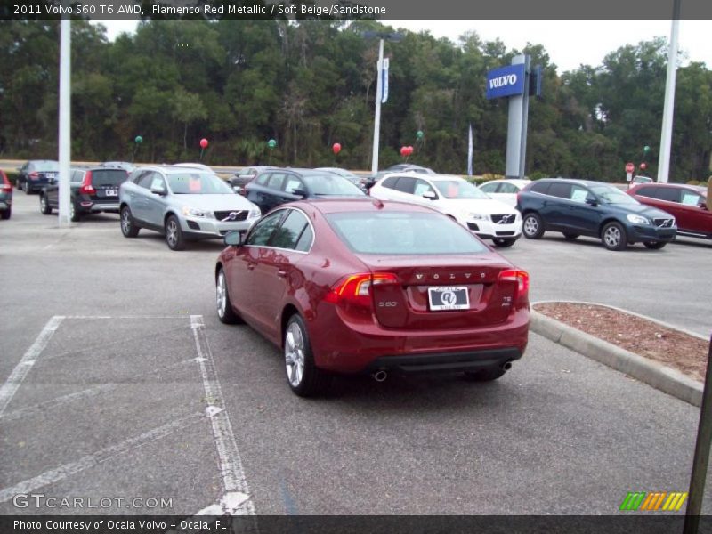 Flamenco Red Metallic / Soft Beige/Sandstone 2011 Volvo S60 T6 AWD