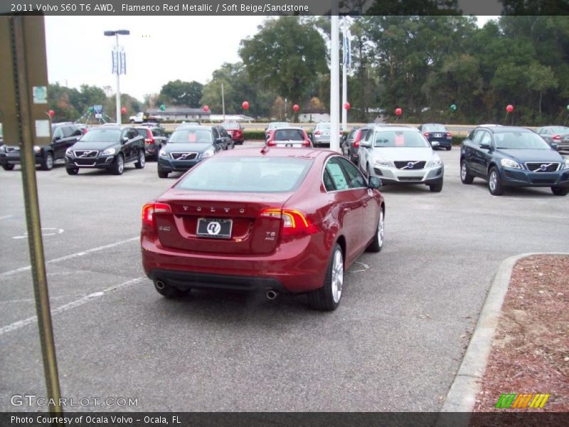 Flamenco Red Metallic / Soft Beige/Sandstone 2011 Volvo S60 T6 AWD