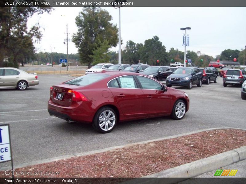Flamenco Red Metallic / Soft Beige/Sandstone 2011 Volvo S60 T6 AWD