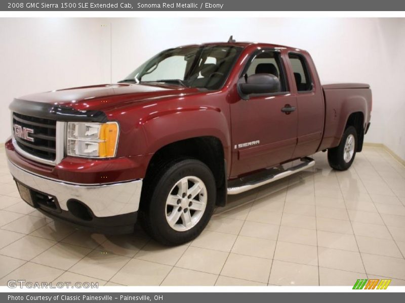 Sonoma Red Metallic / Ebony 2008 GMC Sierra 1500 SLE Extended Cab