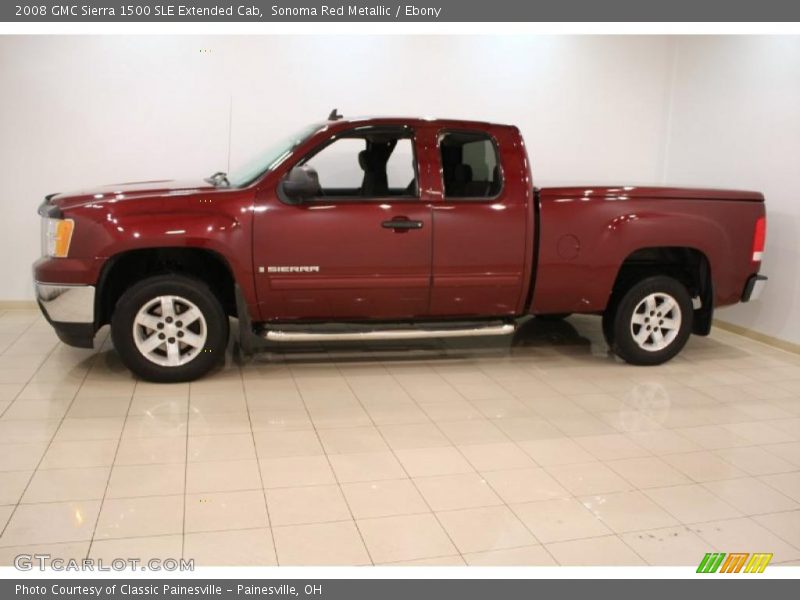 Sonoma Red Metallic / Ebony 2008 GMC Sierra 1500 SLE Extended Cab