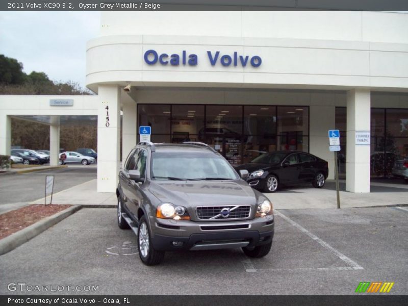 Oyster Grey Metallic / Beige 2011 Volvo XC90 3.2