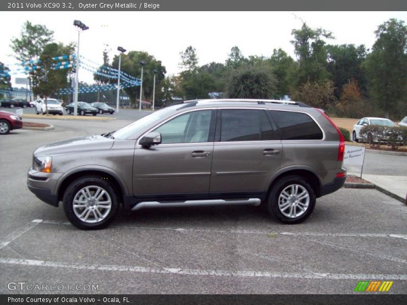 Oyster Grey Metallic / Beige 2011 Volvo XC90 3.2