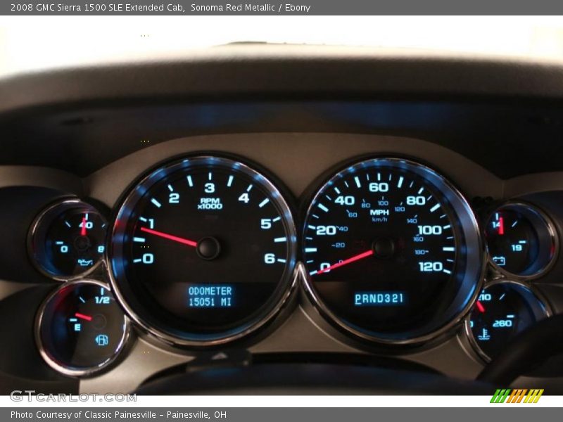Sonoma Red Metallic / Ebony 2008 GMC Sierra 1500 SLE Extended Cab