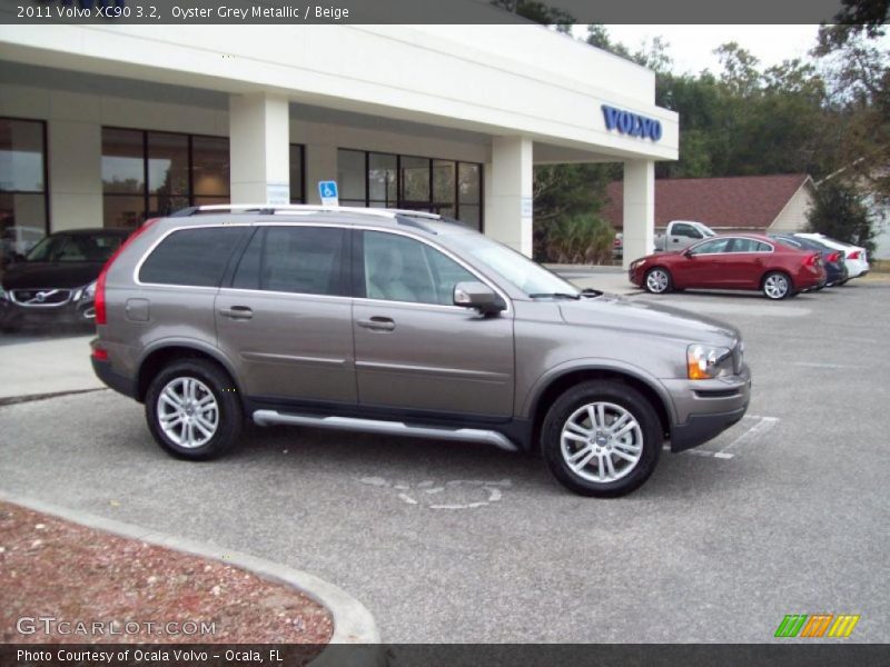 Oyster Grey Metallic / Beige 2011 Volvo XC90 3.2