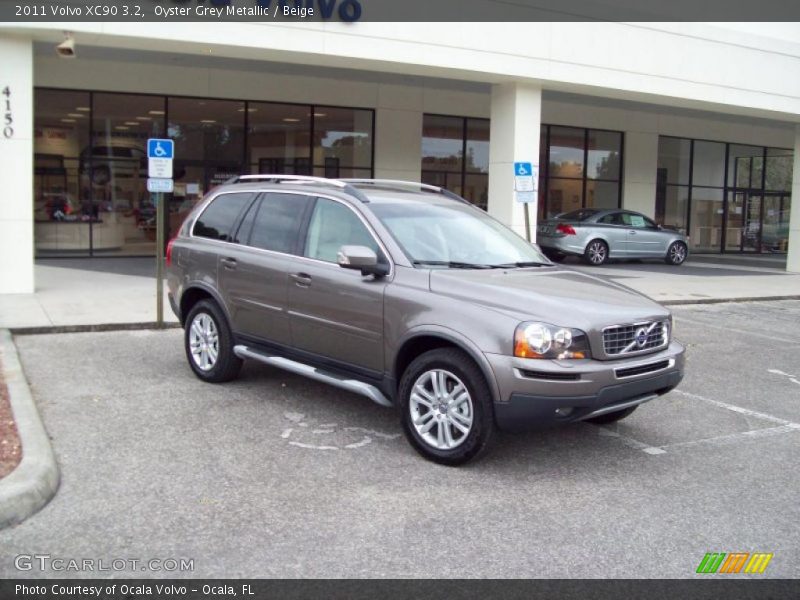 Oyster Grey Metallic / Beige 2011 Volvo XC90 3.2