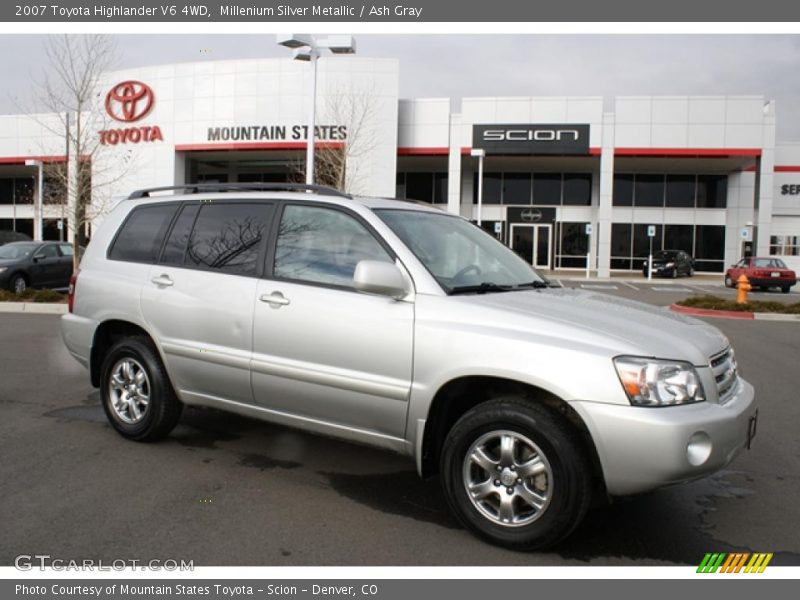 Millenium Silver Metallic / Ash Gray 2007 Toyota Highlander V6 4WD