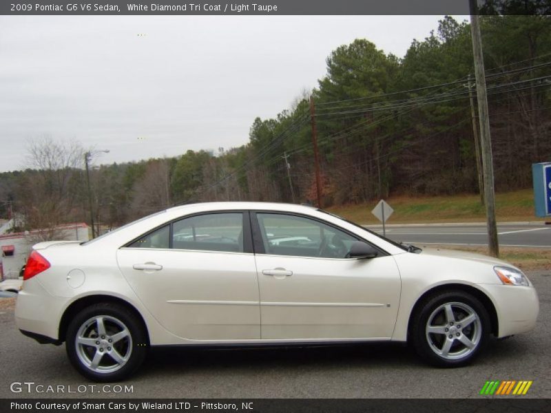 White Diamond Tri Coat / Light Taupe 2009 Pontiac G6 V6 Sedan