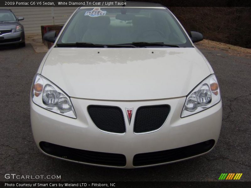 White Diamond Tri Coat / Light Taupe 2009 Pontiac G6 V6 Sedan