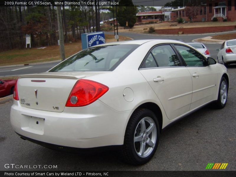White Diamond Tri Coat / Light Taupe 2009 Pontiac G6 V6 Sedan