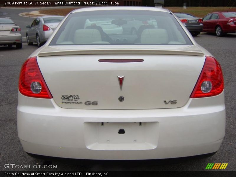 White Diamond Tri Coat / Light Taupe 2009 Pontiac G6 V6 Sedan
