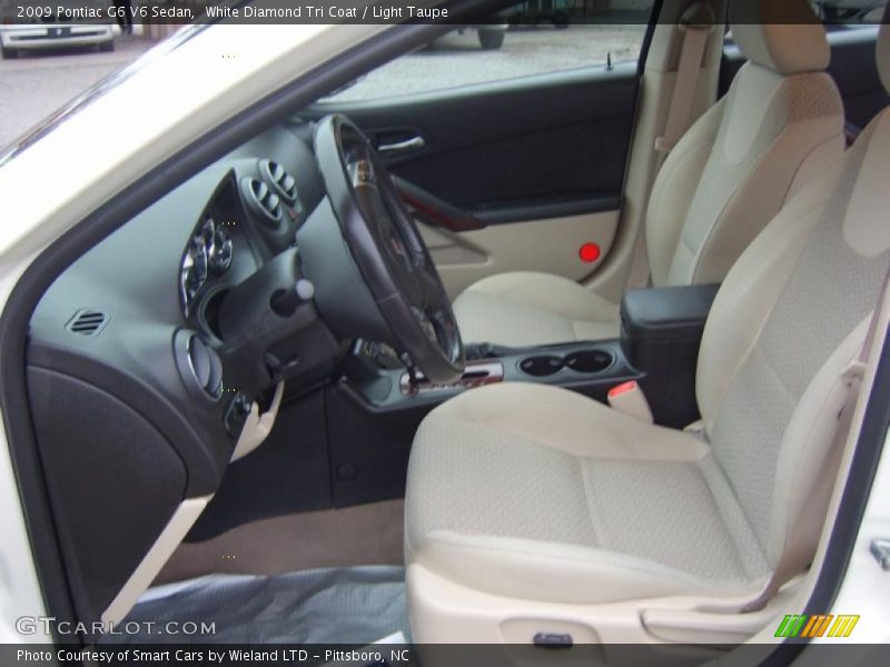 White Diamond Tri Coat / Light Taupe 2009 Pontiac G6 V6 Sedan