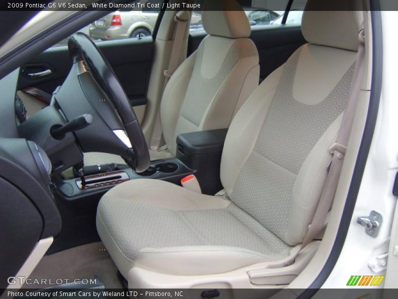 White Diamond Tri Coat / Light Taupe 2009 Pontiac G6 V6 Sedan