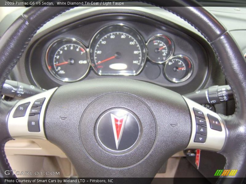 White Diamond Tri Coat / Light Taupe 2009 Pontiac G6 V6 Sedan