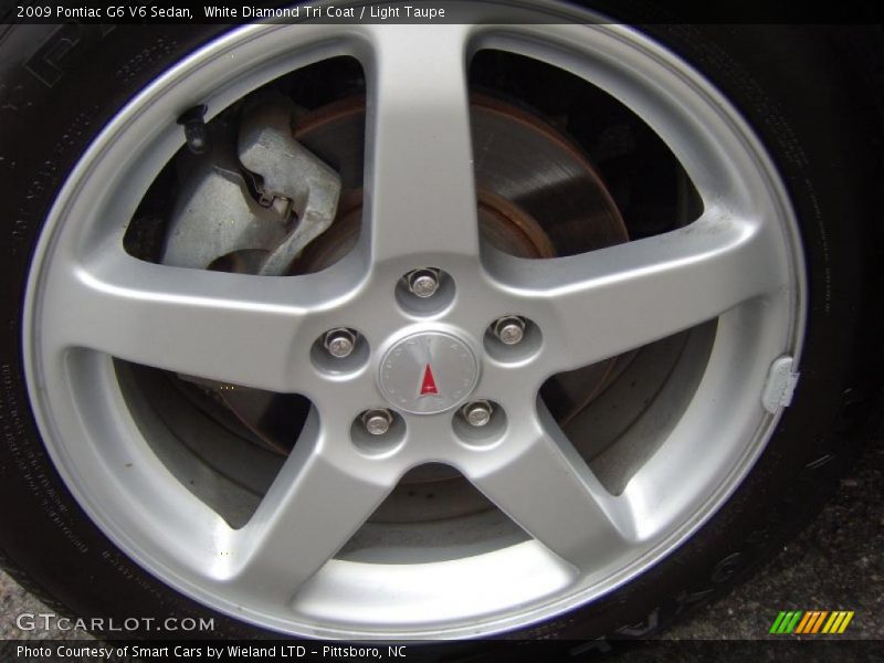 White Diamond Tri Coat / Light Taupe 2009 Pontiac G6 V6 Sedan