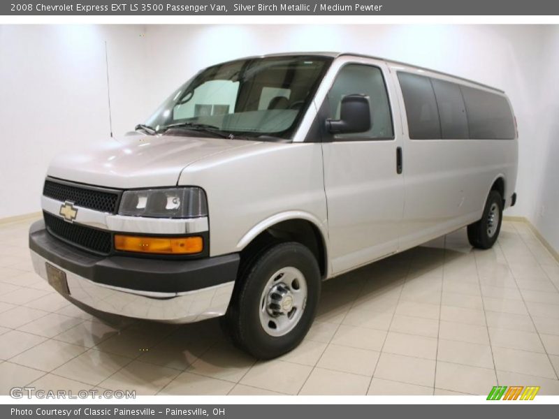 Silver Birch Metallic / Medium Pewter 2008 Chevrolet Express EXT LS 3500 Passenger Van