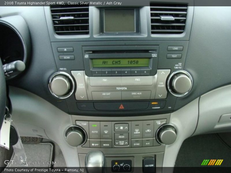 Classic Silver Metallic / Ash Gray 2008 Toyota Highlander Sport 4WD