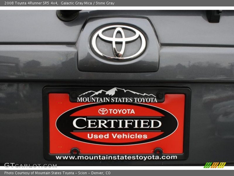 Galactic Gray Mica / Stone Gray 2008 Toyota 4Runner SR5 4x4