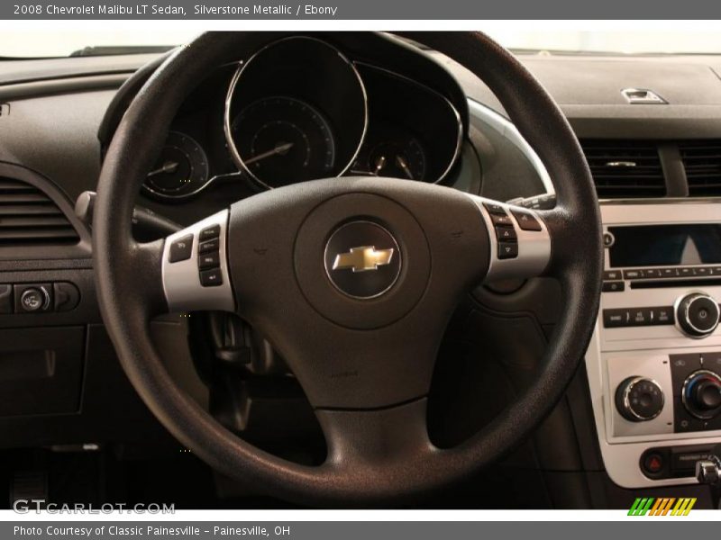 Silverstone Metallic / Ebony 2008 Chevrolet Malibu LT Sedan