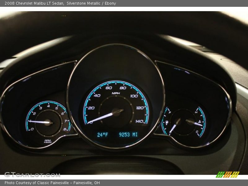 Silverstone Metallic / Ebony 2008 Chevrolet Malibu LT Sedan