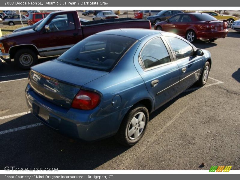 Atlantic Blue Pearl / Dark Slate Gray 2003 Dodge Neon SE