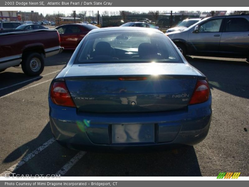 Atlantic Blue Pearl / Dark Slate Gray 2003 Dodge Neon SE