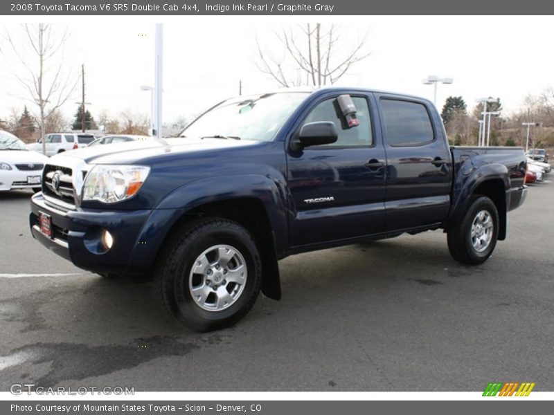 Indigo Ink Pearl / Graphite Gray 2008 Toyota Tacoma V6 SR5 Double Cab 4x4