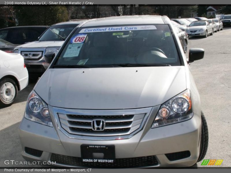 Silver Pearl Metallic / Gray 2008 Honda Odyssey LX