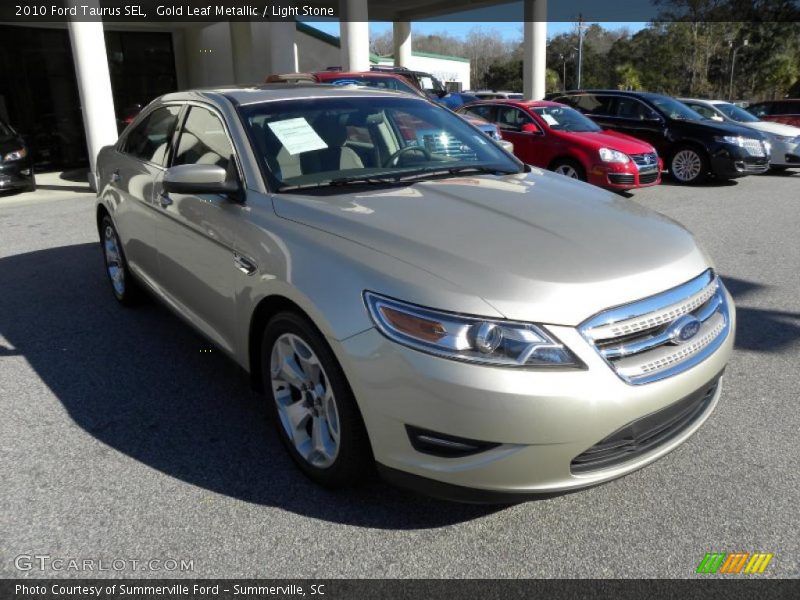 Gold Leaf Metallic / Light Stone 2010 Ford Taurus SEL