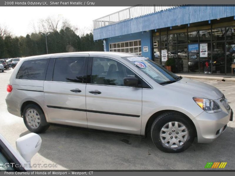 Silver Pearl Metallic / Gray 2008 Honda Odyssey LX