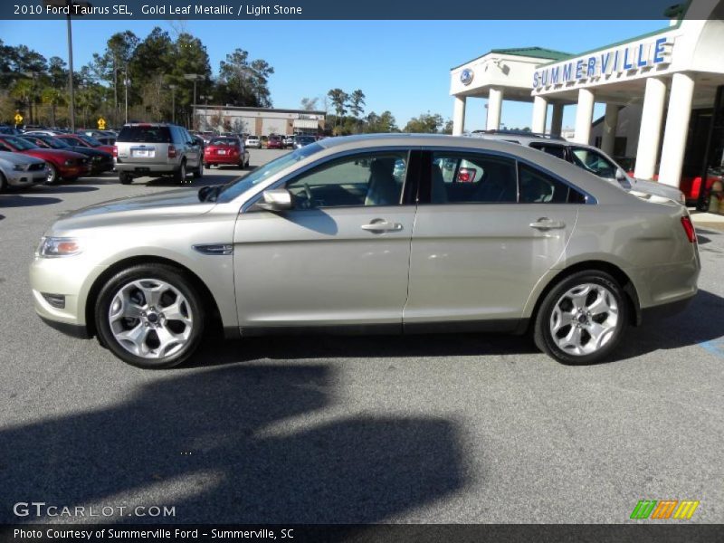 Gold Leaf Metallic / Light Stone 2010 Ford Taurus SEL