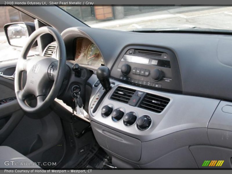 Silver Pearl Metallic / Gray 2008 Honda Odyssey LX