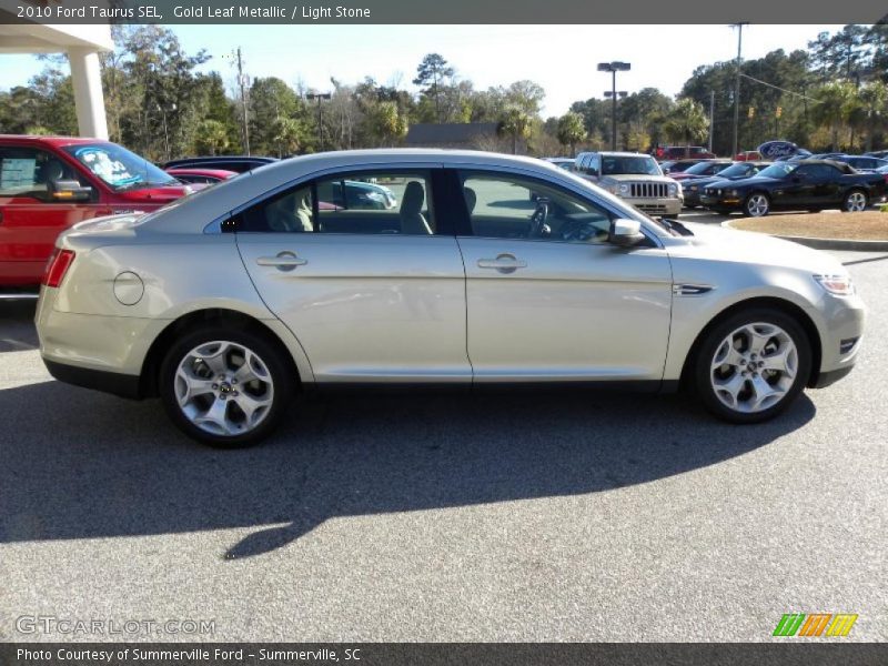 Gold Leaf Metallic / Light Stone 2010 Ford Taurus SEL