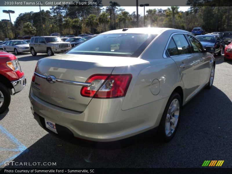 Gold Leaf Metallic / Light Stone 2010 Ford Taurus SEL
