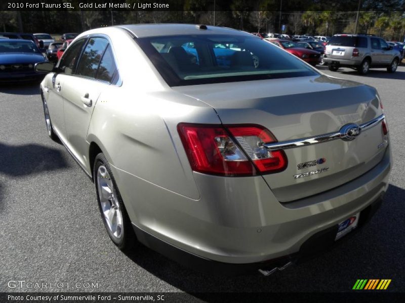 Gold Leaf Metallic / Light Stone 2010 Ford Taurus SEL