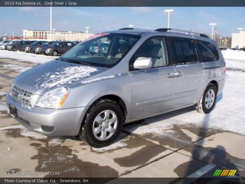 Clear Silver / Gray 2010 Kia Sedona LX