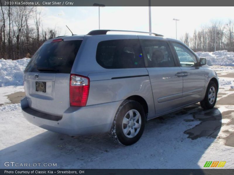 Clear Silver / Gray 2010 Kia Sedona LX