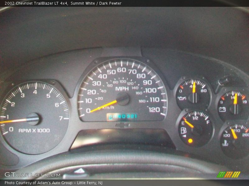 Summit White / Dark Pewter 2002 Chevrolet TrailBlazer LT 4x4