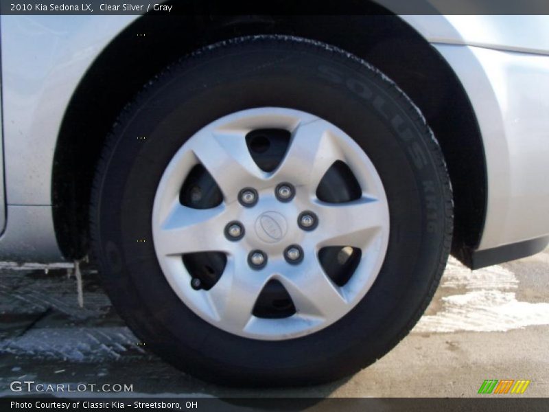 Clear Silver / Gray 2010 Kia Sedona LX