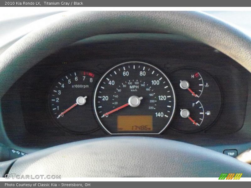 Titanium Gray / Black 2010 Kia Rondo LX